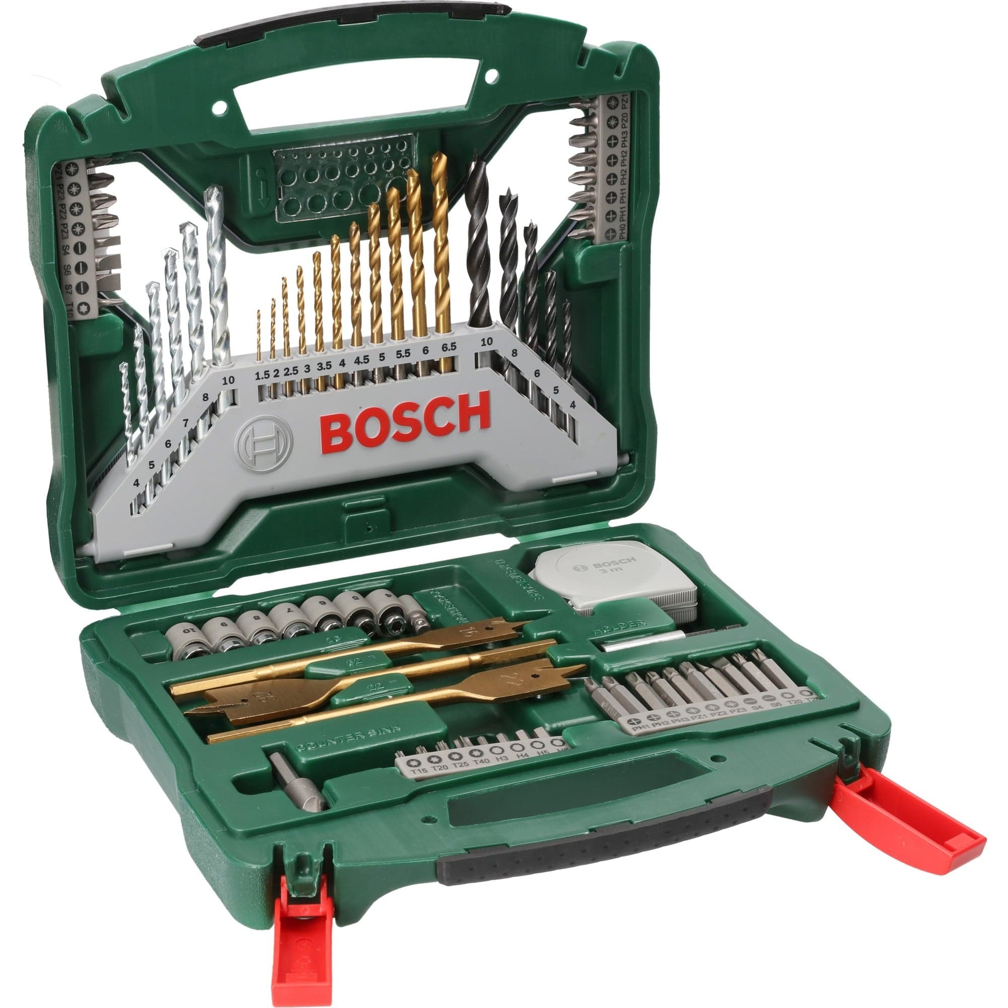 X-Line Titanium Bohrer- und Schrauber-Set, 70-teilig, Bohrer- & Bit-Satz