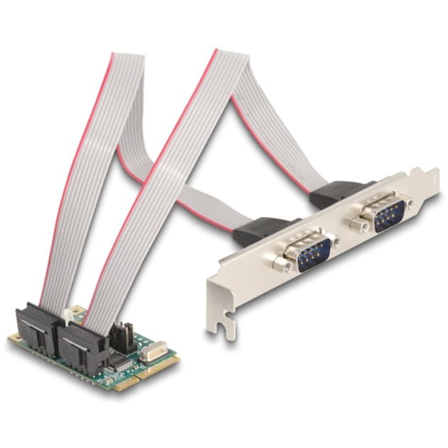 Mini PCIe I/O PCIe, 2x Seriell RS-232, Schnittstellenkarte
