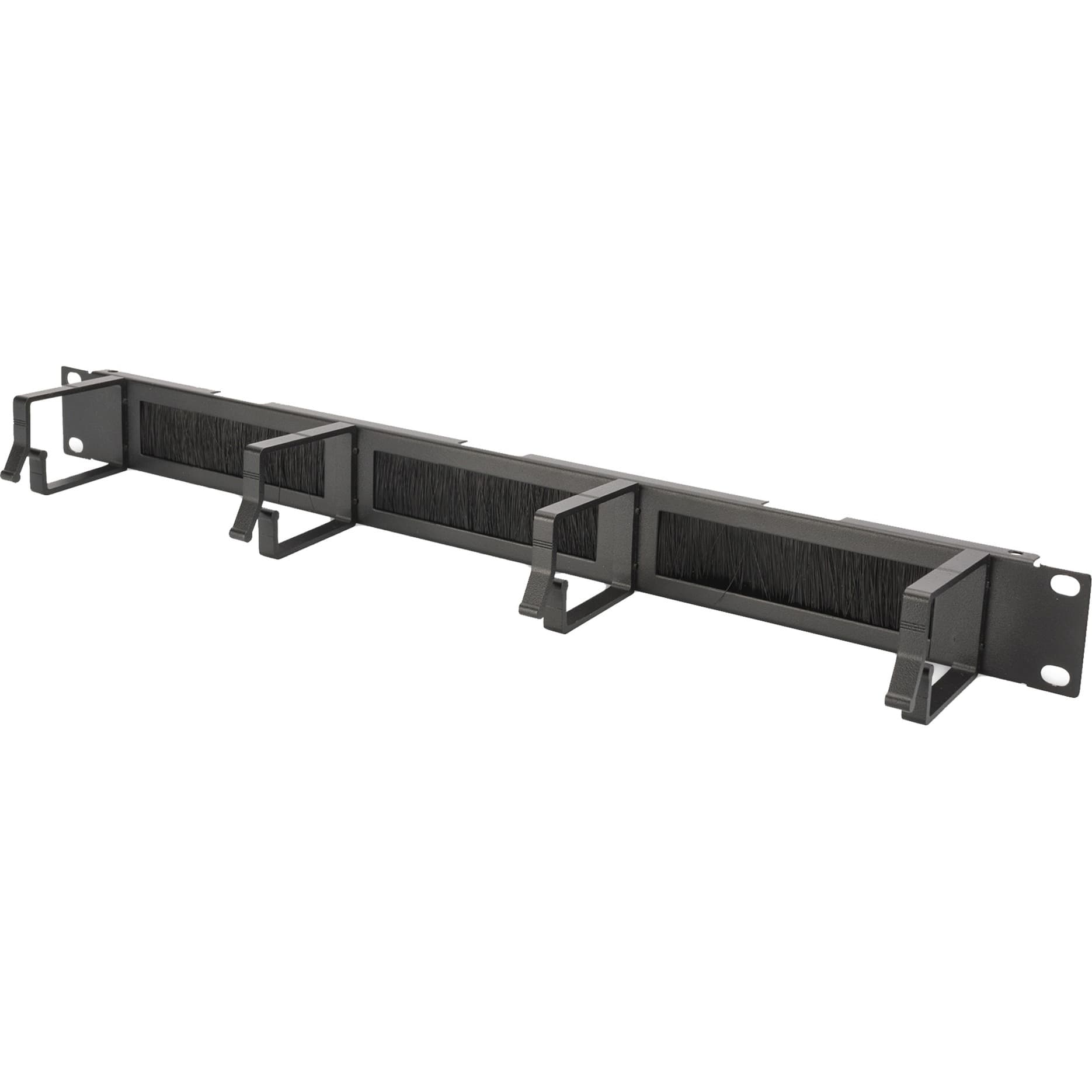 Kabelrangierpanel mit Bürstenleisten für 483 mm (19")-Schränke, Kabelführung