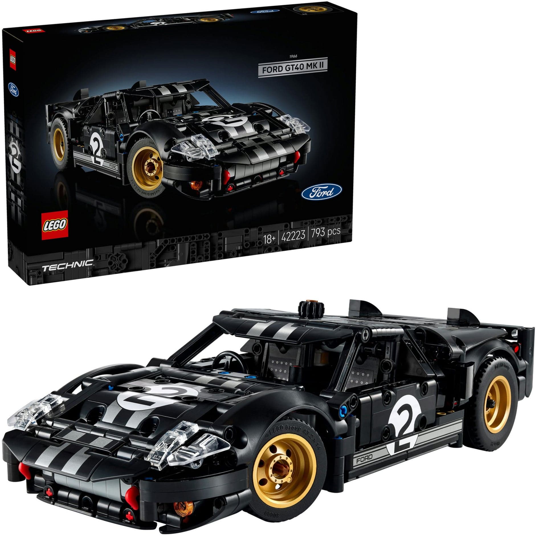 42223 Technic 1966 Ford GT40 MKII Rennwagen, Konstruktionsspielzeug