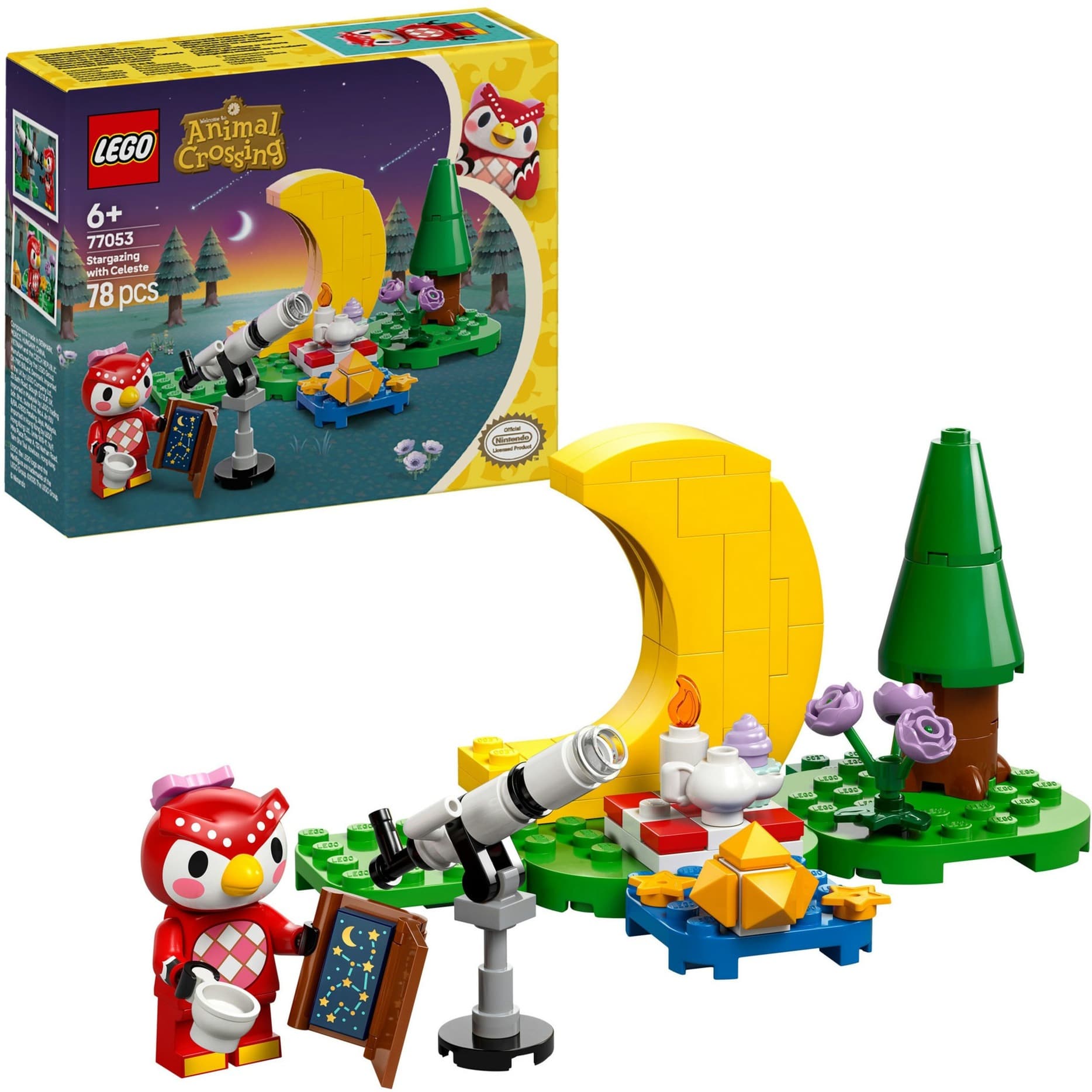 77053 Animal Crossing Sternbeobachtung mit Eufemia, Konstruktionsspielzeug