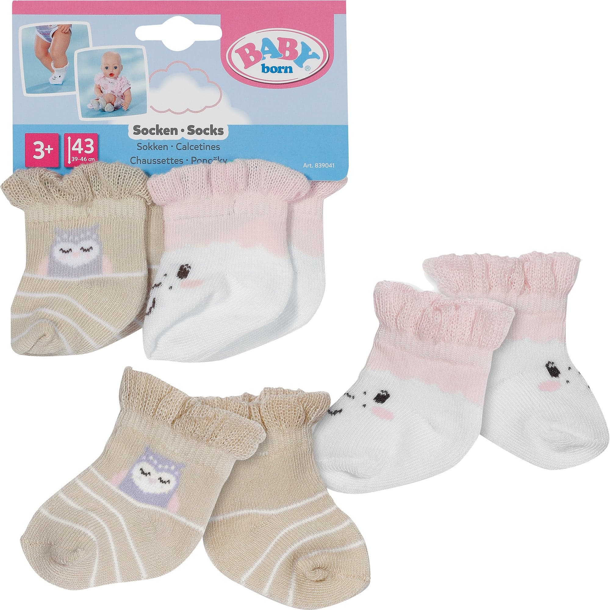 BABY born Socken Schaf 2 Paar 43cm, Puppenzubehör