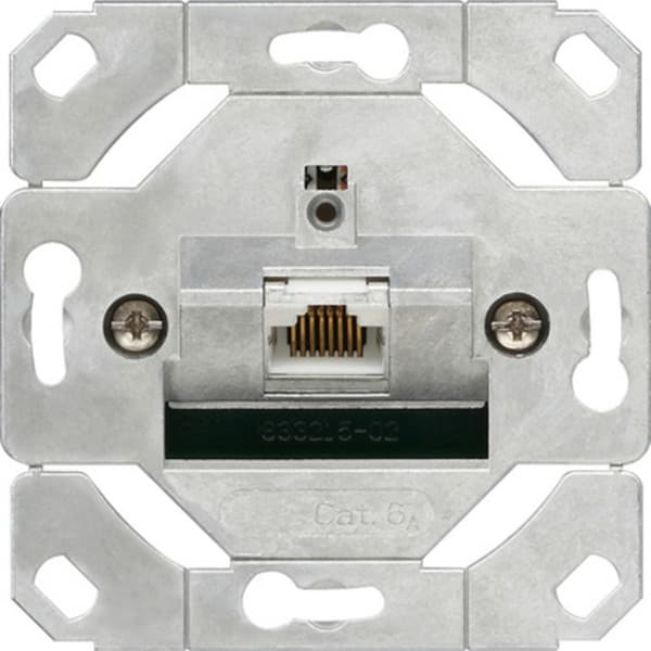Netzwerk Anschlussdose Kategorie 6A, 1-fach, Schneidklemmtechnik, RJ45 Buchse, Steckdose