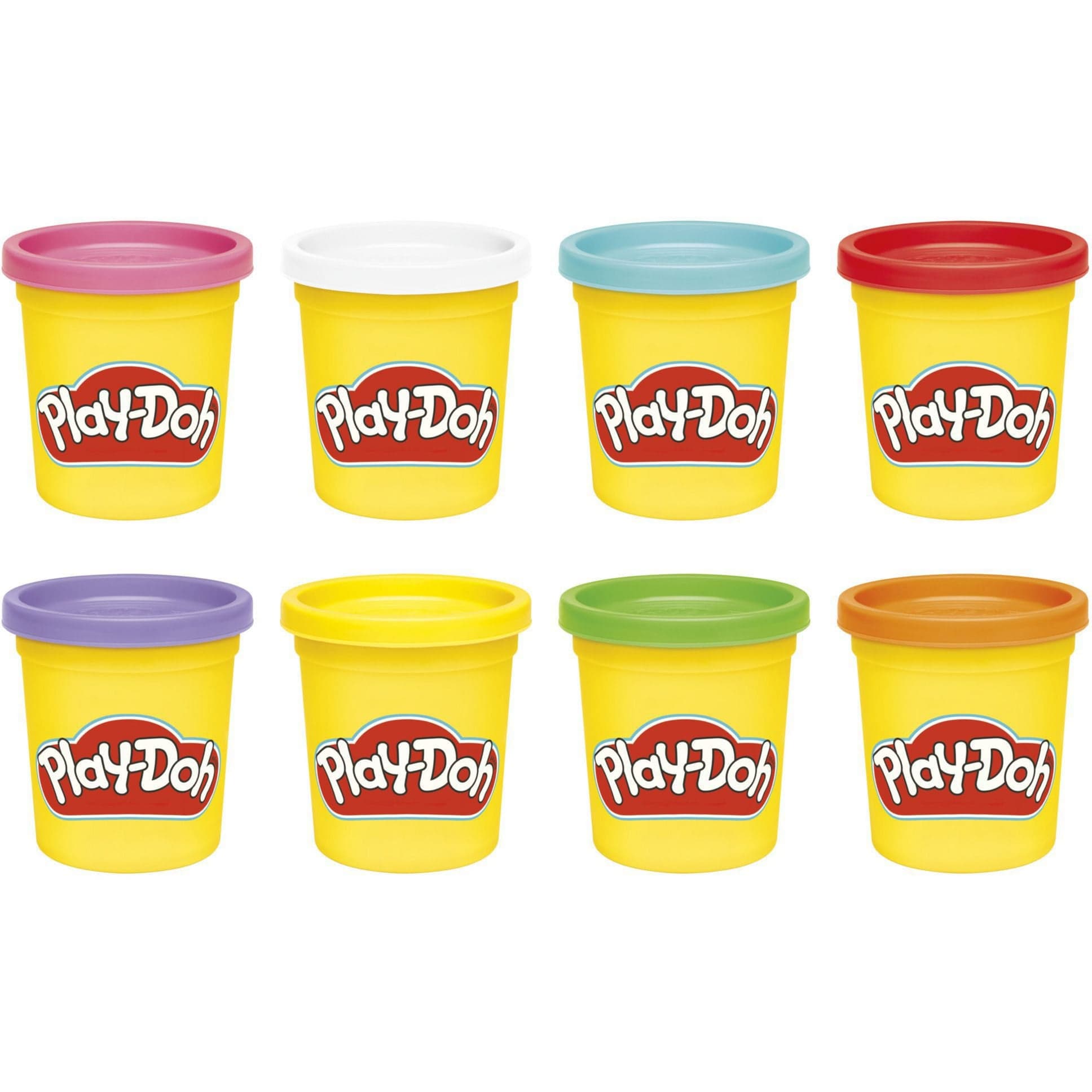 Knete 8er Pack - 8 Farben in Dosen à 85 Gramm - Kreatives Spielset für Kinder ab 2 Jahren, Kneten