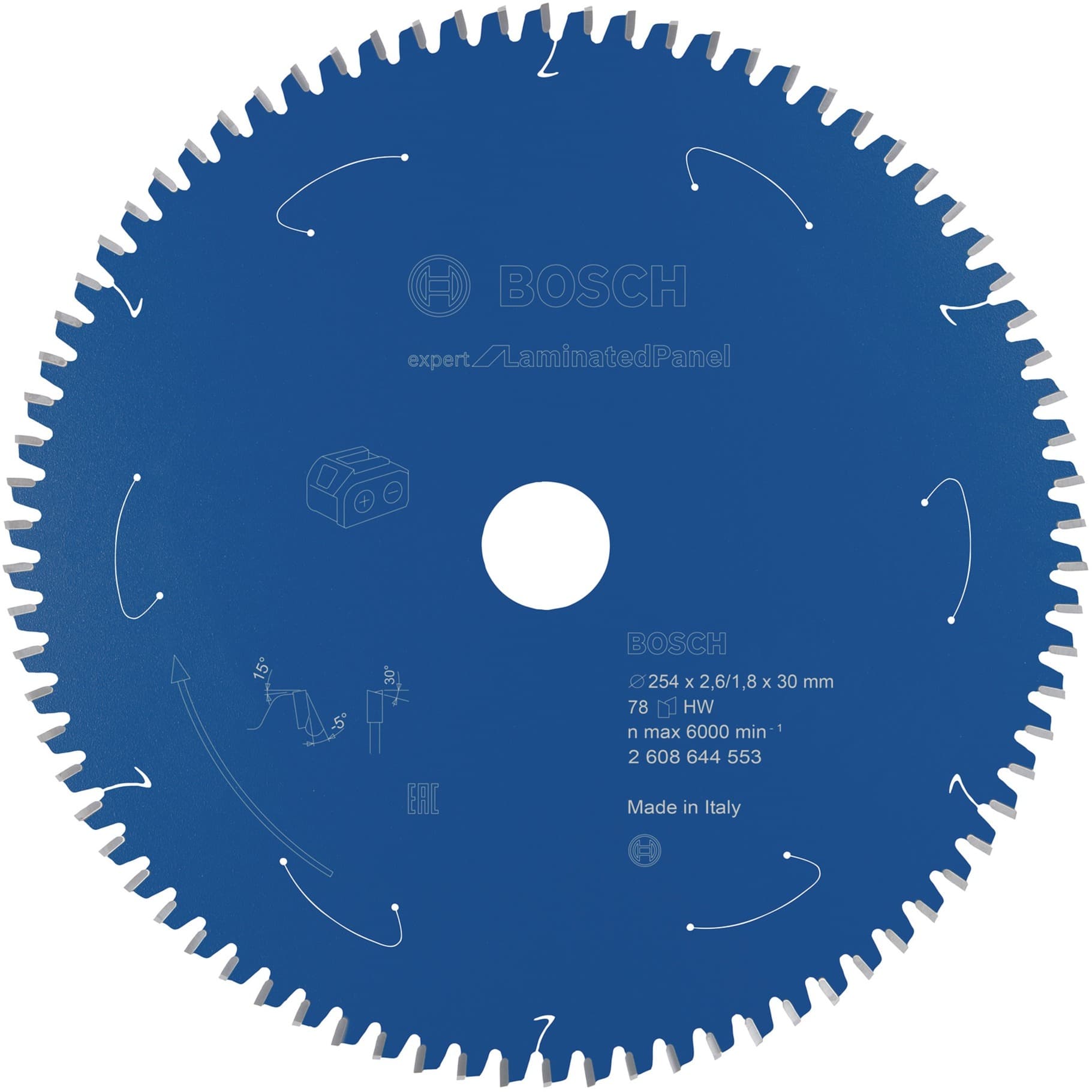 Kreissägeblatt Expert for Laminated Panel, Ø 254mm, 78Z
