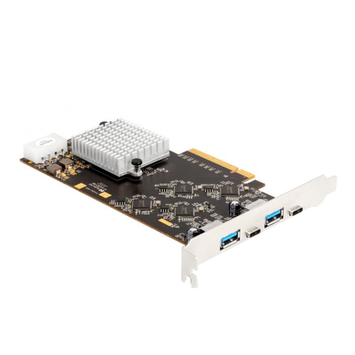 PCI Express x8 - 2x USB 3.2 Gen 2x2 Typ C + 2x USB 3.2 Gen 1 Typ A, USB-Controller