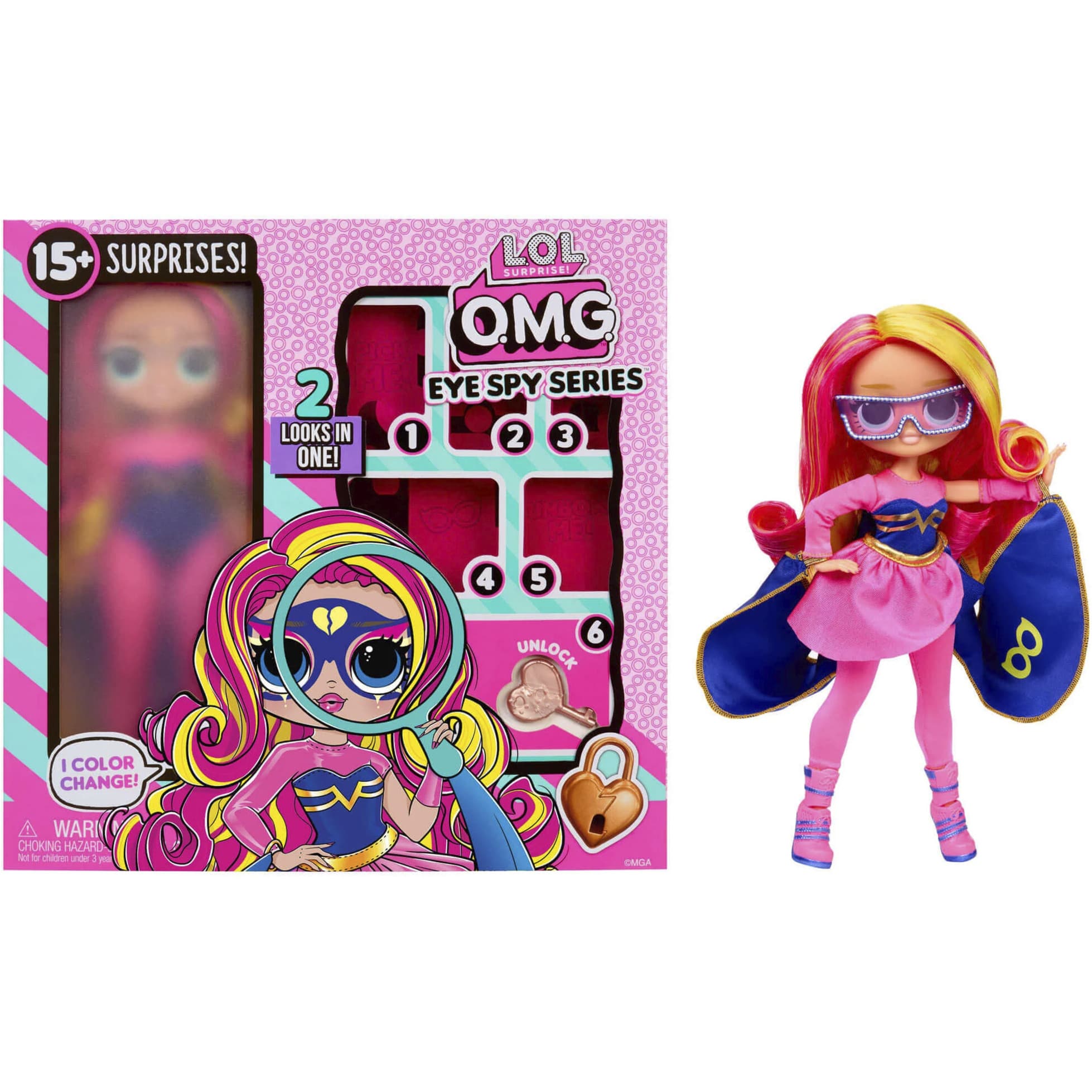 L.O.L. Surprise OMG Eye Spy - Superhero, Puppe