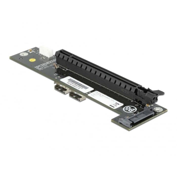 Konverter 2 x SFF-8654 zu PCIe x16 Bifurkation, Schnittstellenkarte