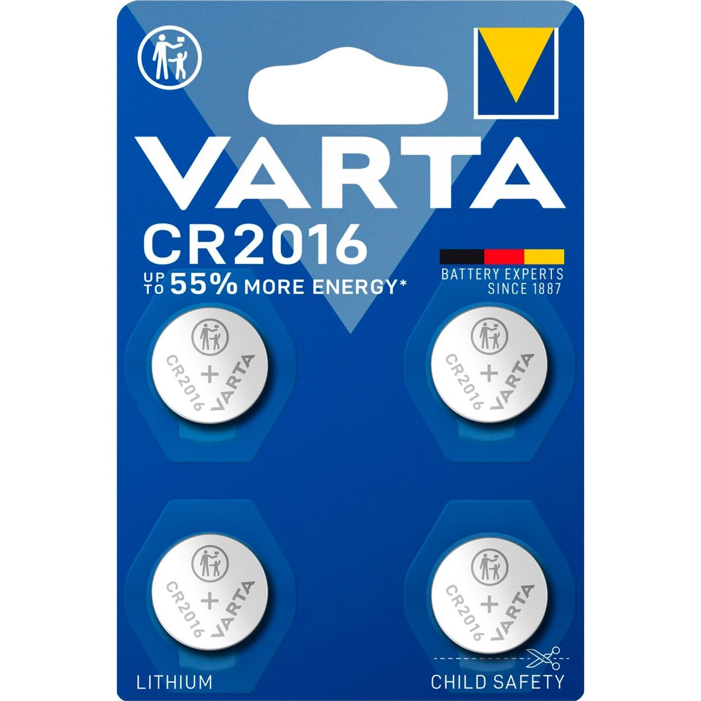 Lithium Coin Knopfzelle CR2016, 3Volt, Batterie