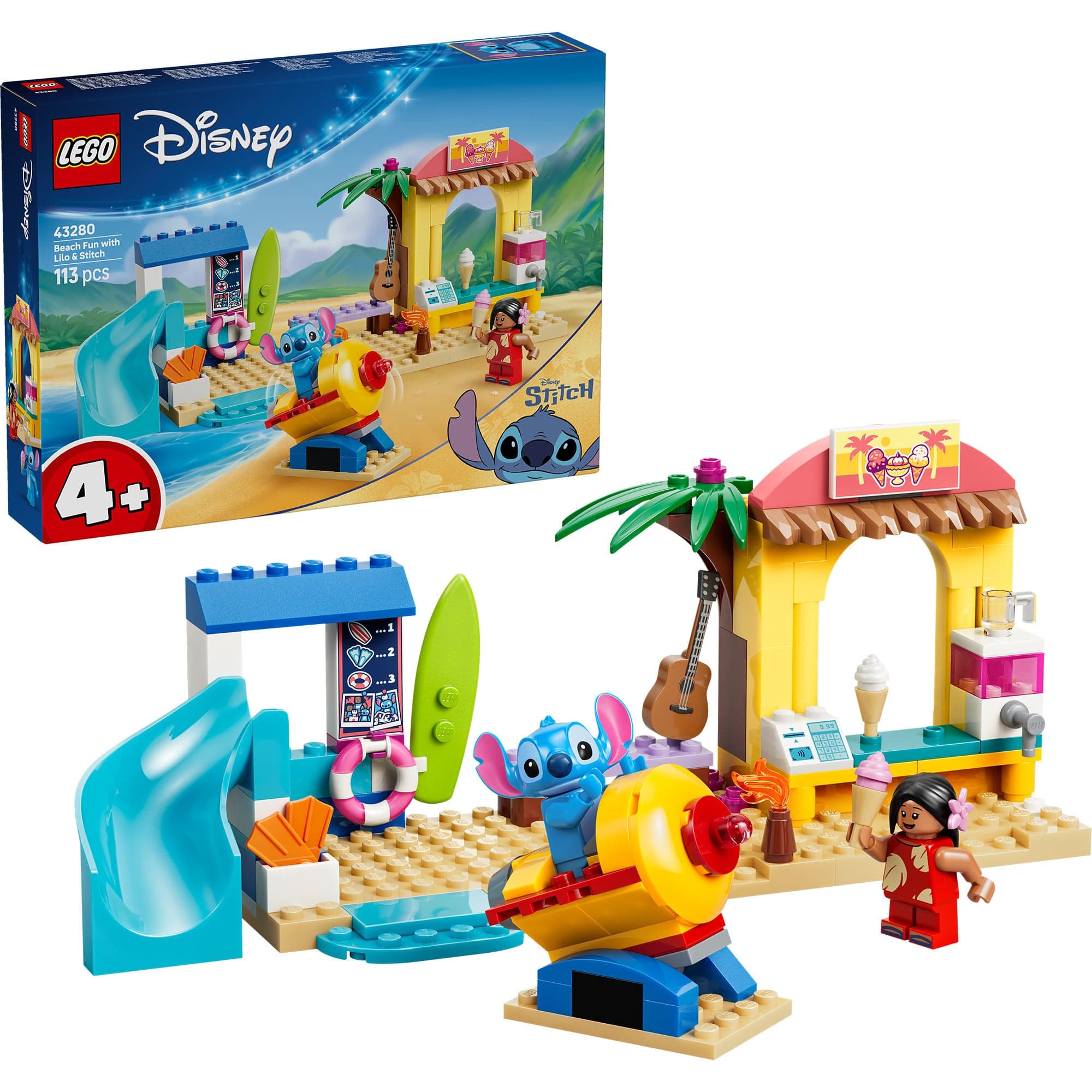 43280 Disney Classic Spaß am Strand mit Lilo und Stitch, Konstruktionsspielzeug