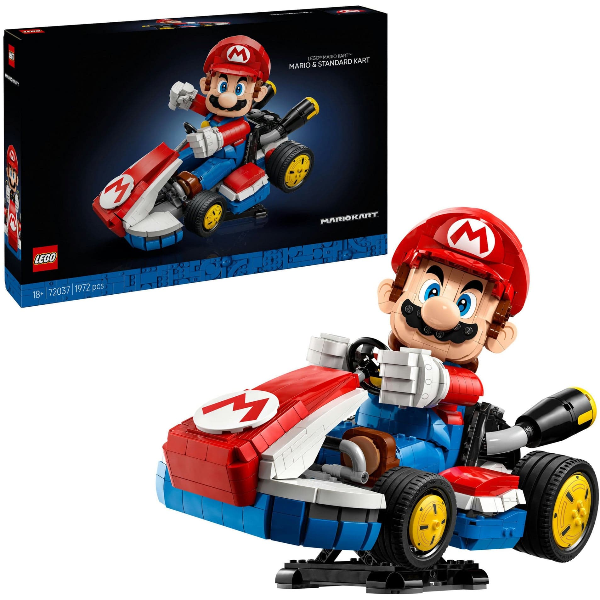 72037 Super Mario Mario Kart: Mario & Standard-Kart, Konstruktionsspielzeug
