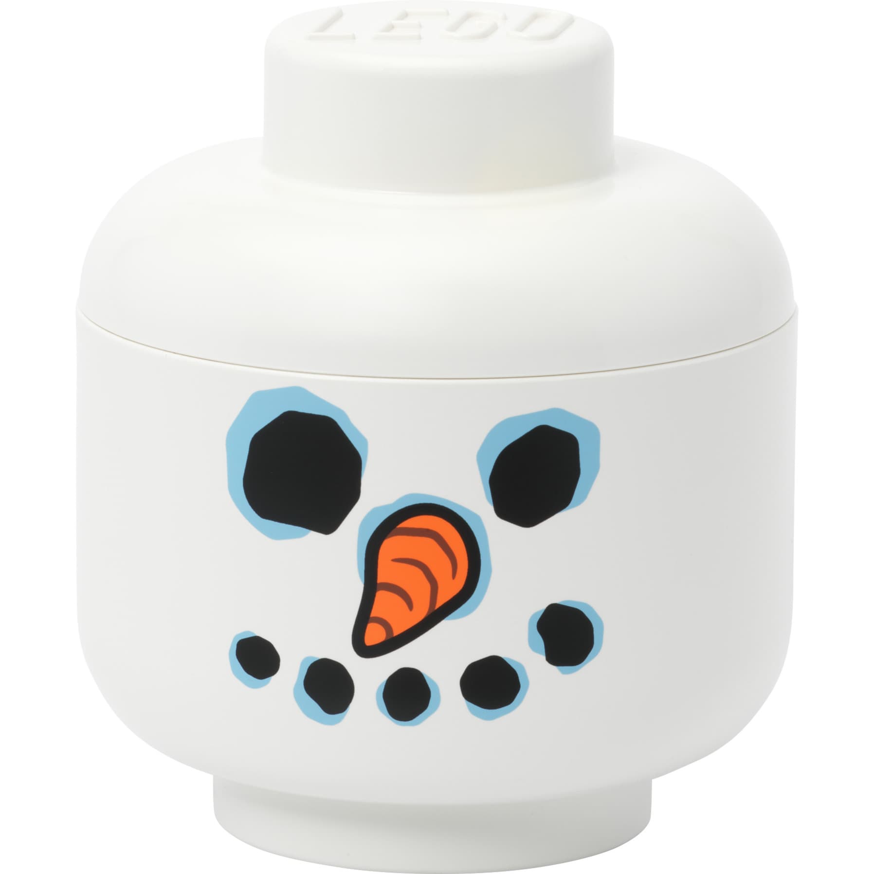 LEGO Storage Head "Snowman", klein, Aufbewahrungsbox