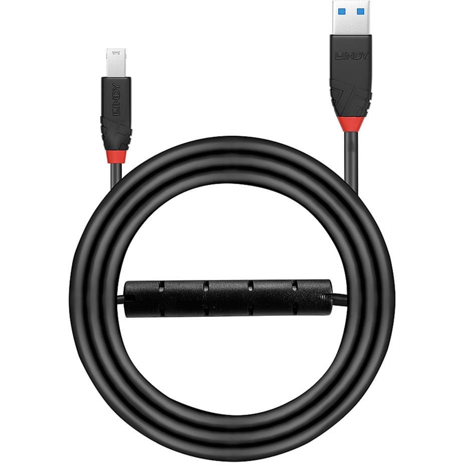 USB 3.2 Gen 1 Aktivkabel Slim, USB-A Stecker > USB-B Stecker