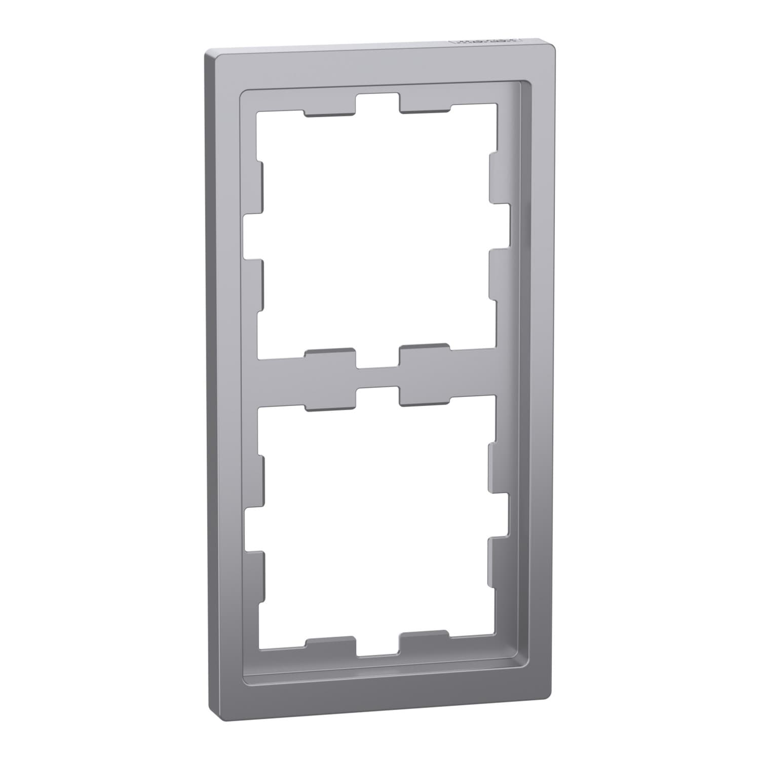 Rahmen 2-fach D-Life, Thermoplast lackiert, glänzend, Schutzart IP20, Maße 90x163x12 mm