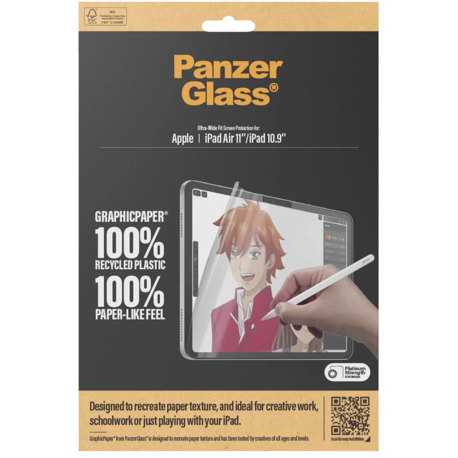 GraphicPaper Displayschutz Ultra-Wide Fit, Schutzfolie