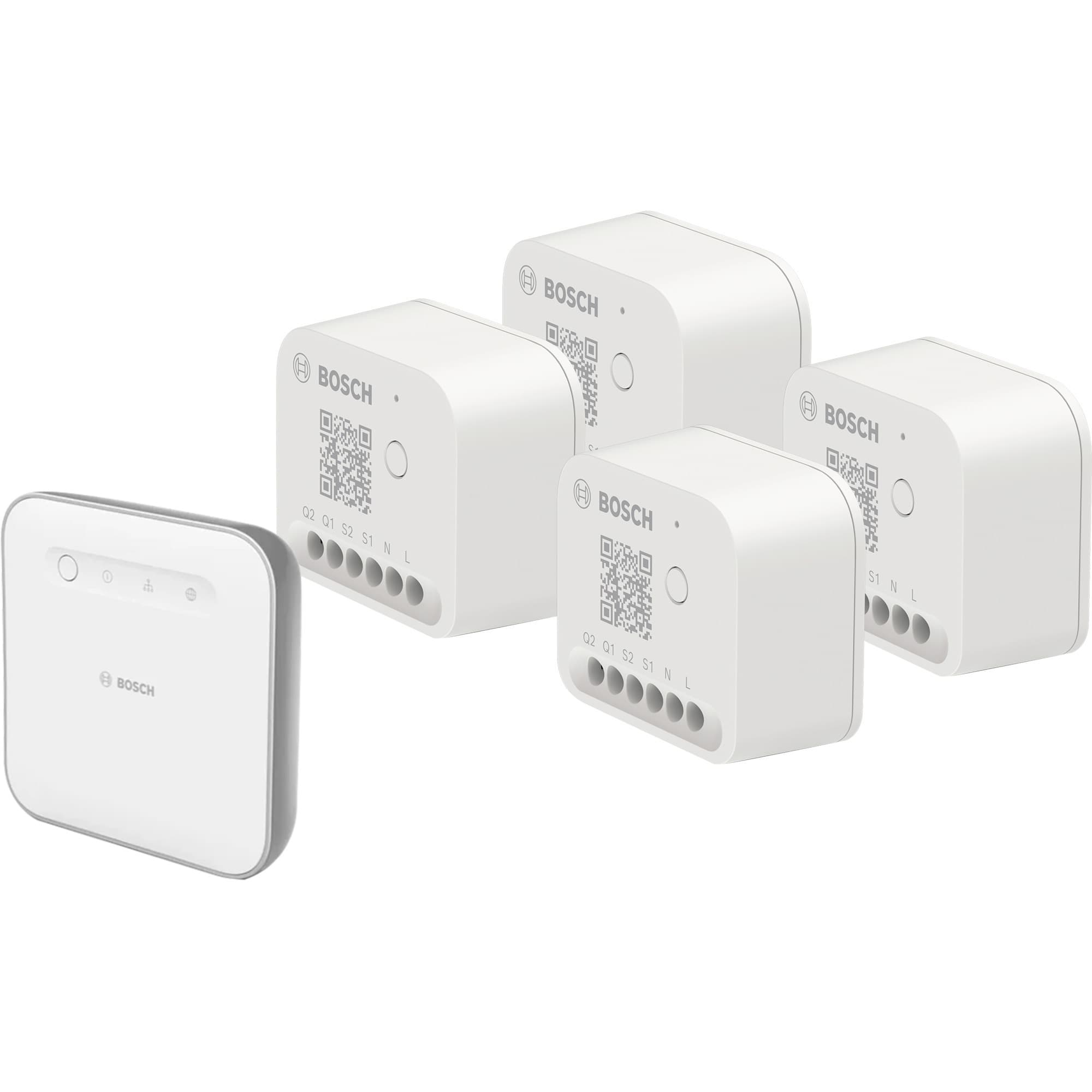 Smart Home Starterset mit 4 Licht-/Rollladensteuerungen