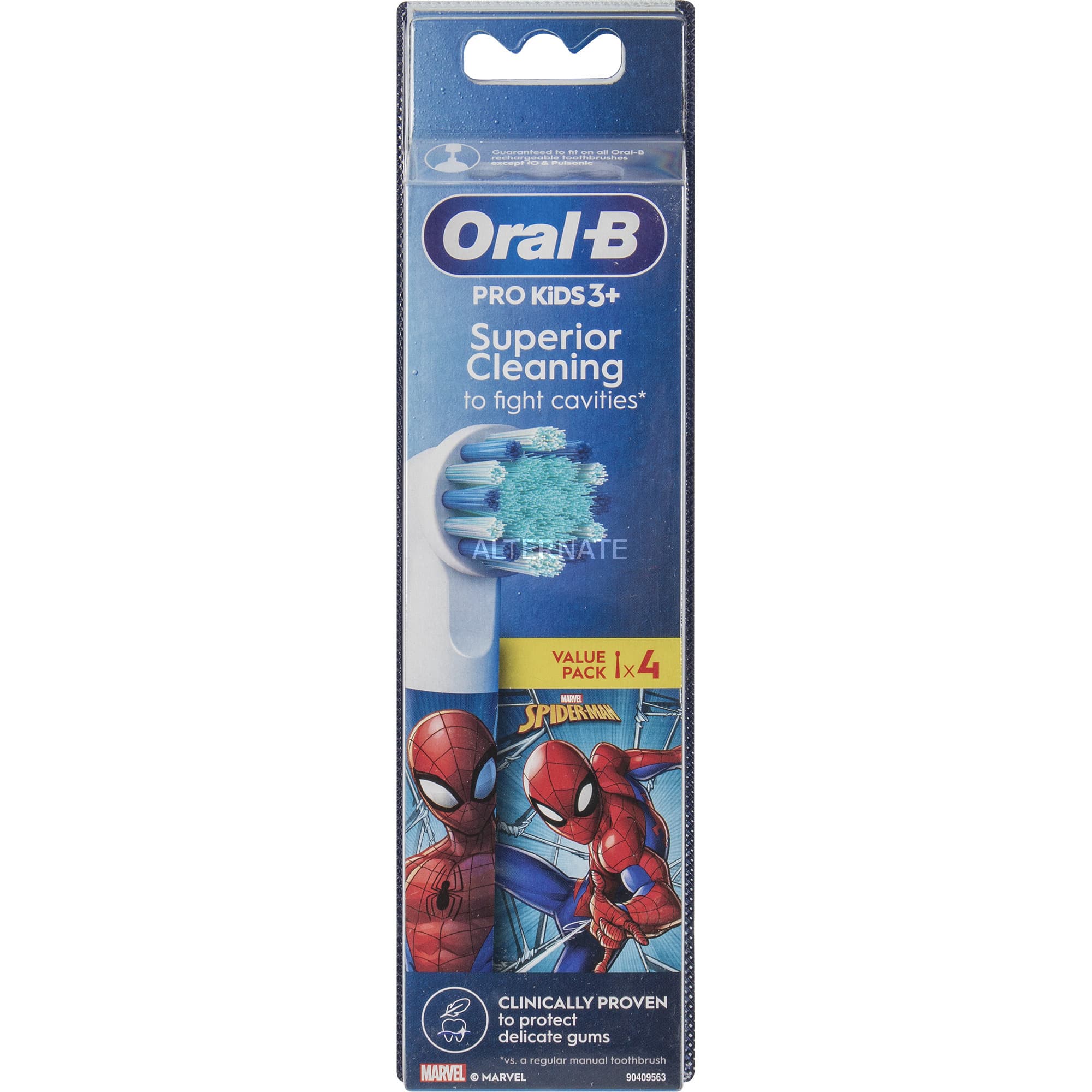 Oral-B Kids Spiderman 4er Pack, Aufsteckbürste
