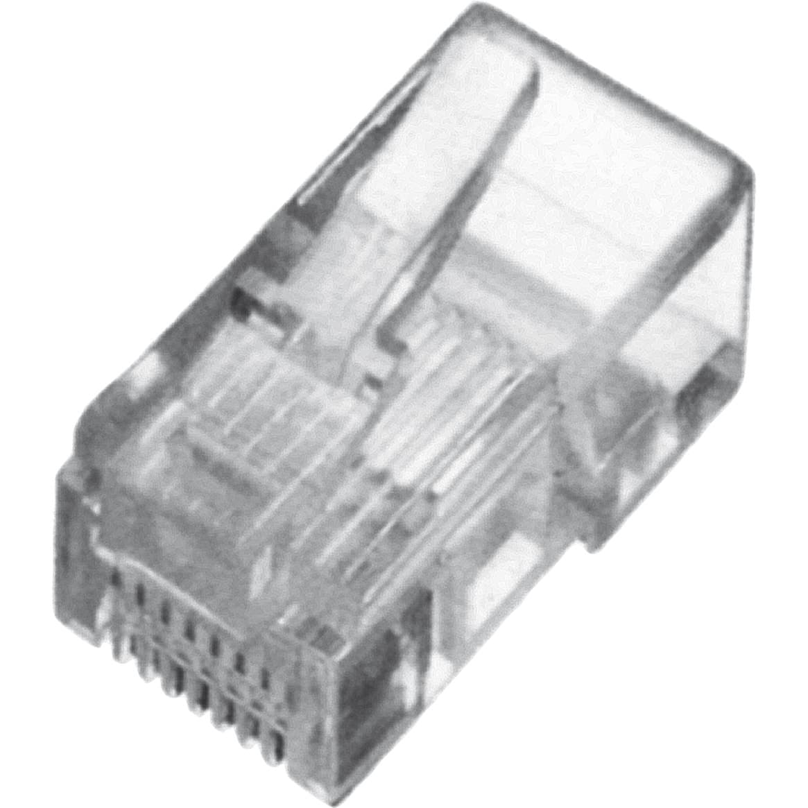 CAT.5e Modularstecker für Rundkabel, ungeschirmt, 100 Stück