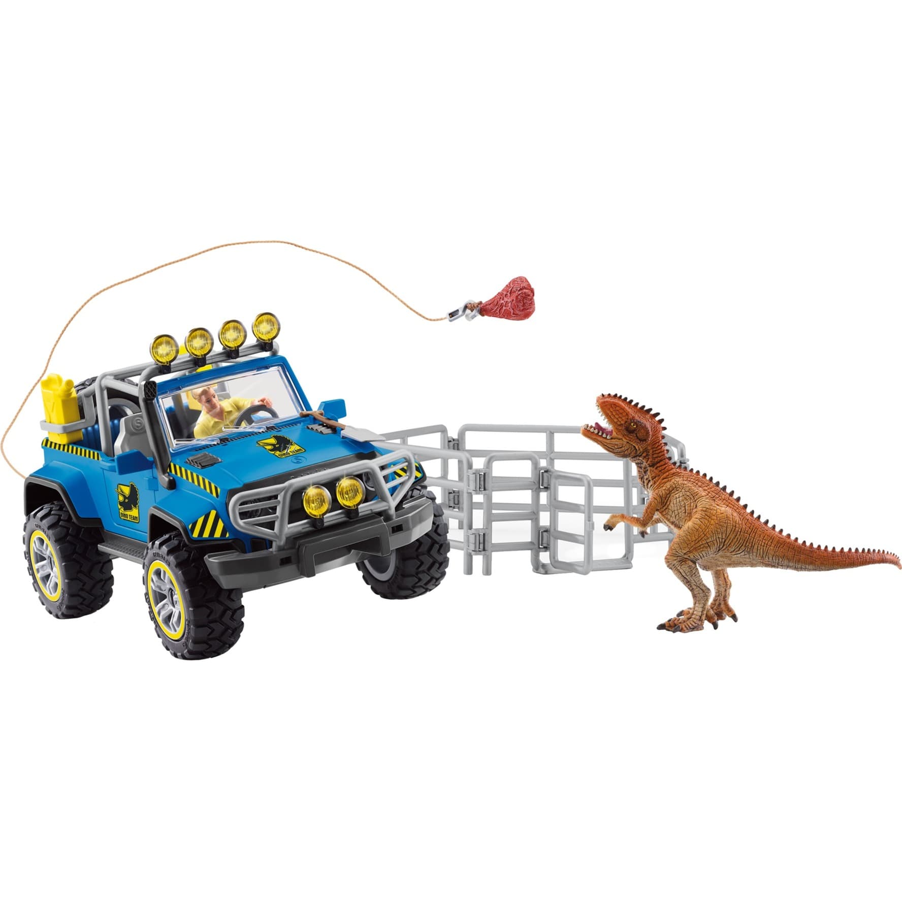 Dinosaurs Geländewagen mit Dino-Außenposten, Spielfigur