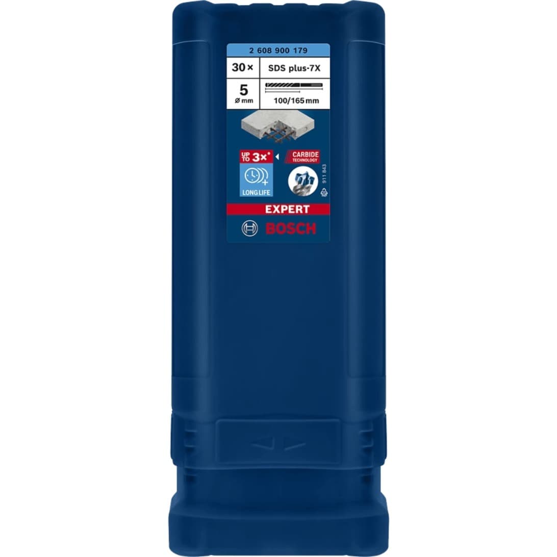 EXPERT Hammerbohrer SDS-plus-7X, Ø 5mm, 30 Stück