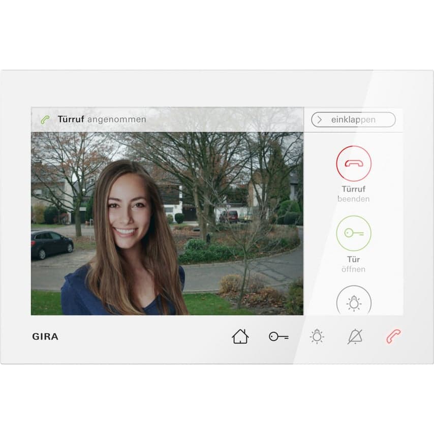 Wohnungsstation Video Aufputz 7 Zoll mit TFT-Farbdisplay und Freisprechfunktion