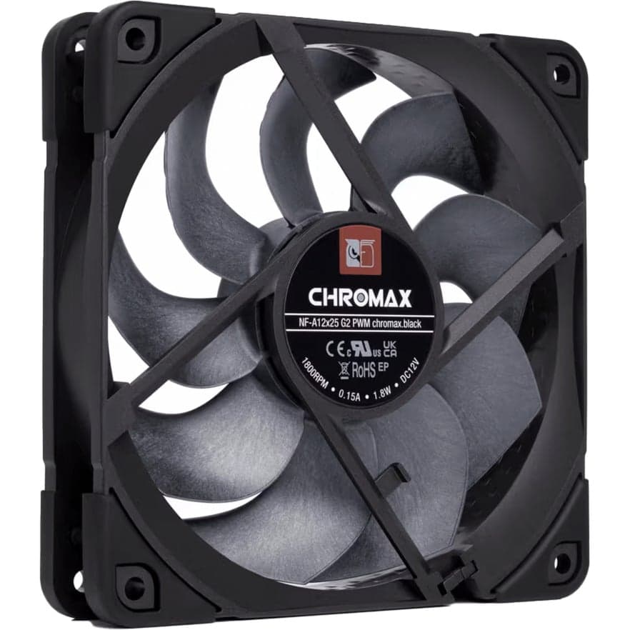 NF-A12x25 G2 PWM chromax.black, Gehäuselüfter