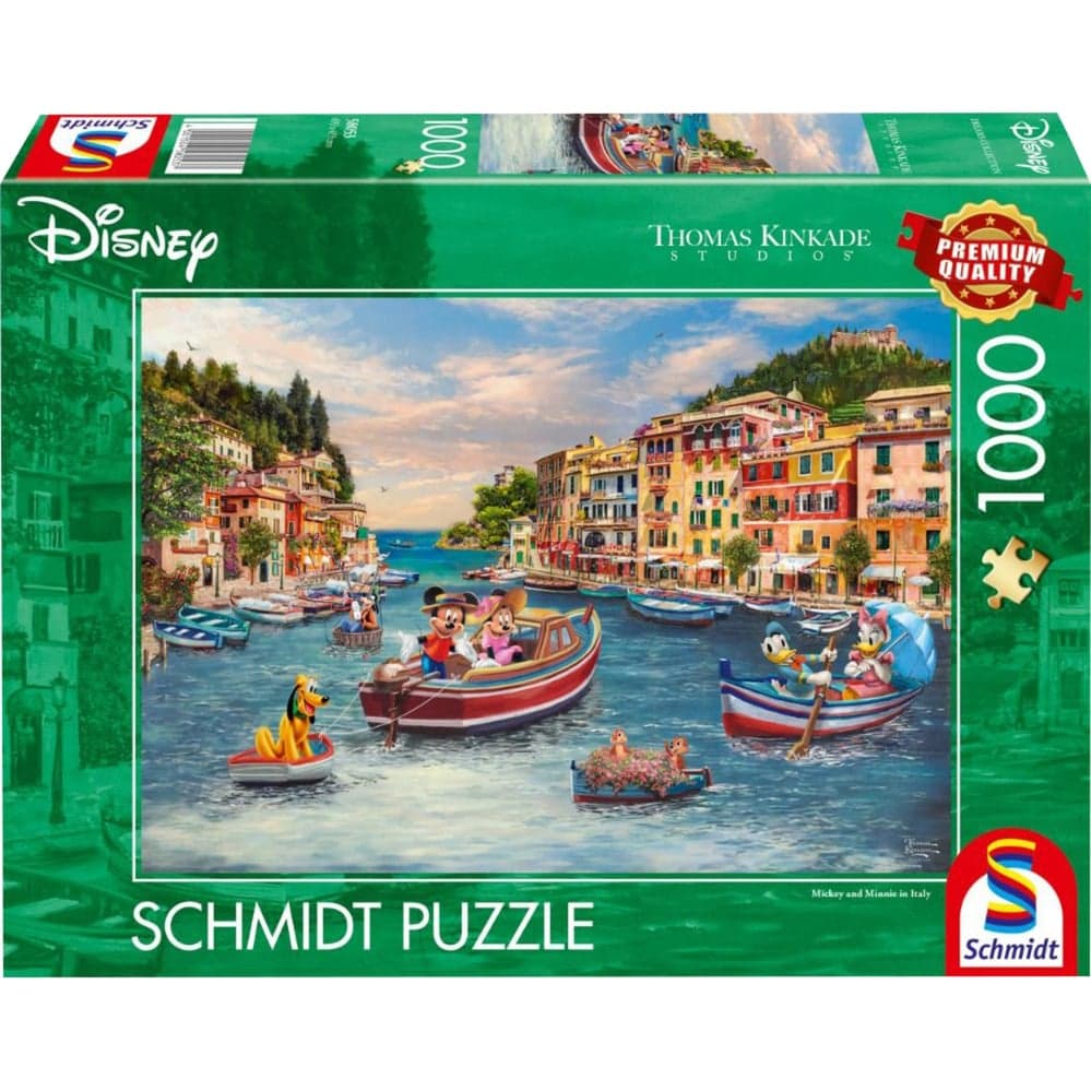 Thomas Kinkade Studios: Disney - Mickey and Minnie in Italy, Puzzle