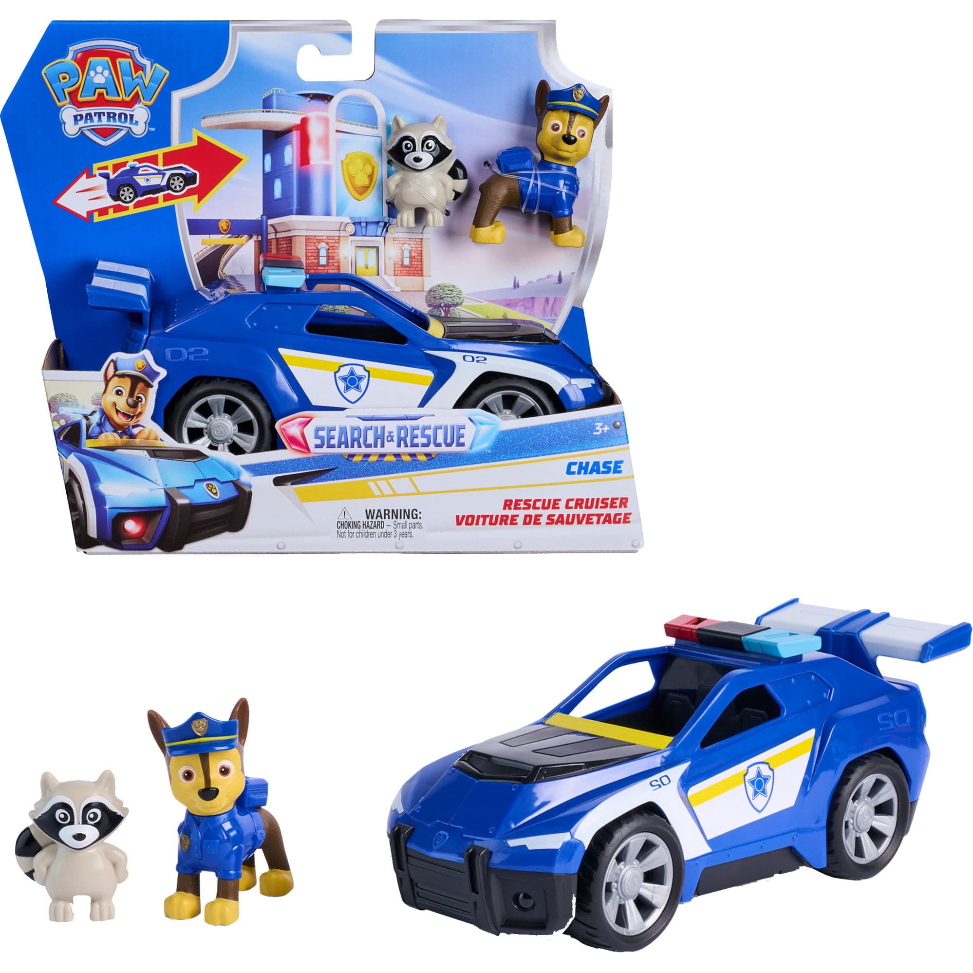 Paw Patrol - Search & Rescue: Chase'' Rescue Cruiser mit 2 Figuren, Spielfahrzeug