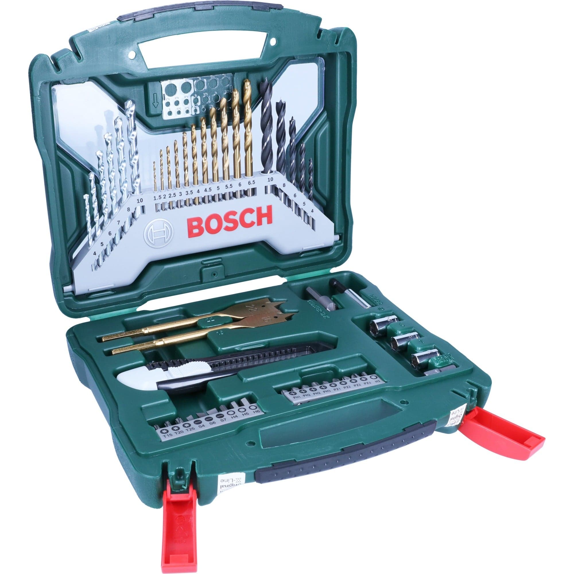 X-Line Titanium Bohrer- und Schrauber-Set, 50-teilig, Bohrer- & Bit-Satz