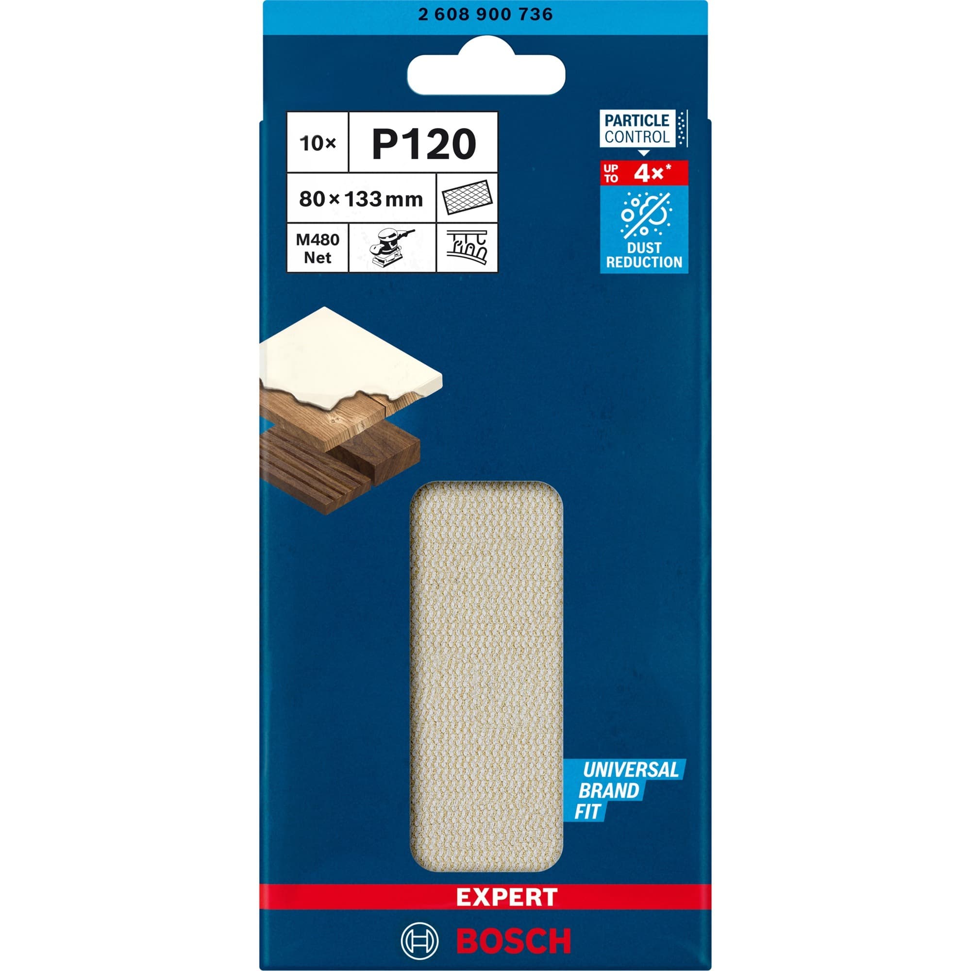 Expert M480 Netzstruktur-Schleifblatt 80 x 133mm, K120