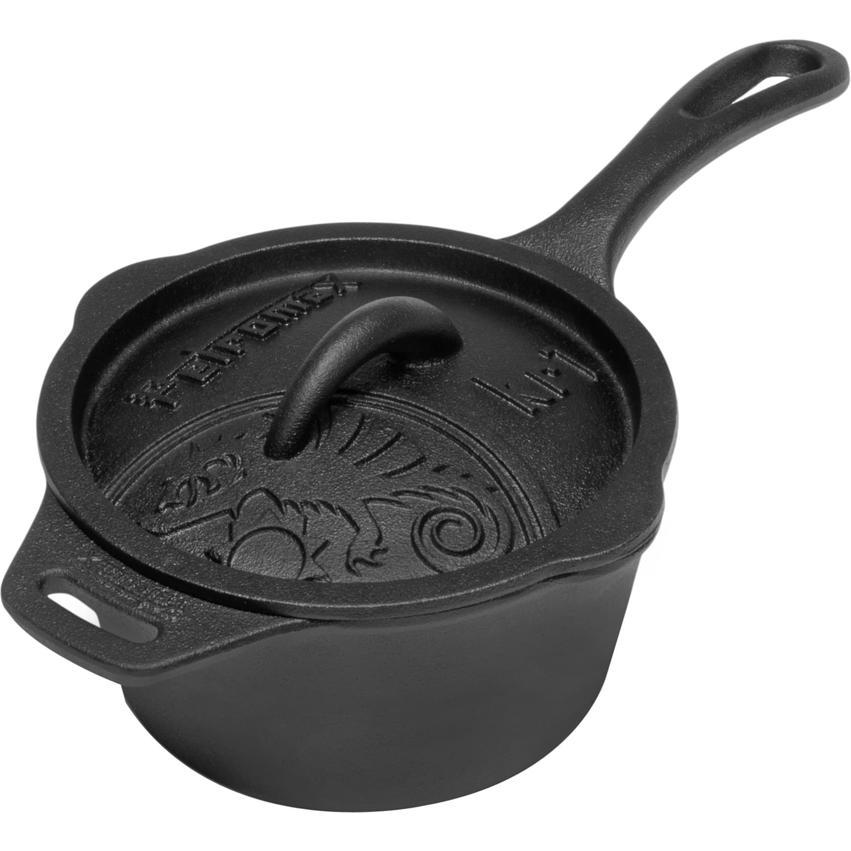 Gusseiserne Kasserolle kr1, mit Aroma-Profil-Deckel, Topf
