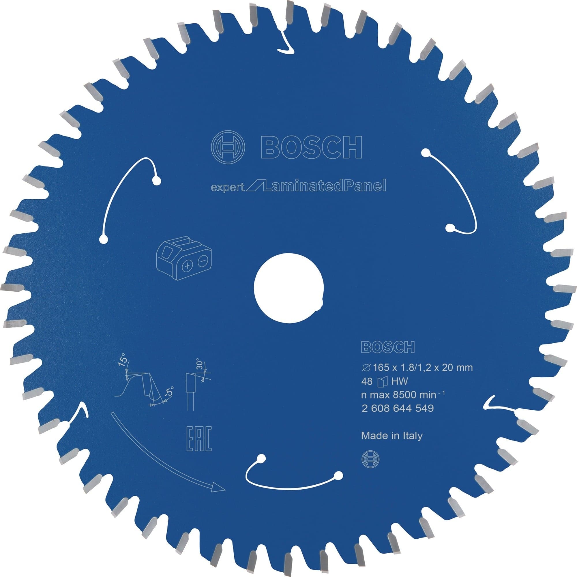 Kreissägeblatt Expert for Laminated Panel, Ø 165mm, 48Z