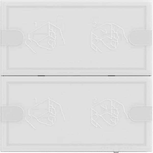 KNX Tastsensor Komfort Zweifach für Gira One und KNX mit Raumthermostat