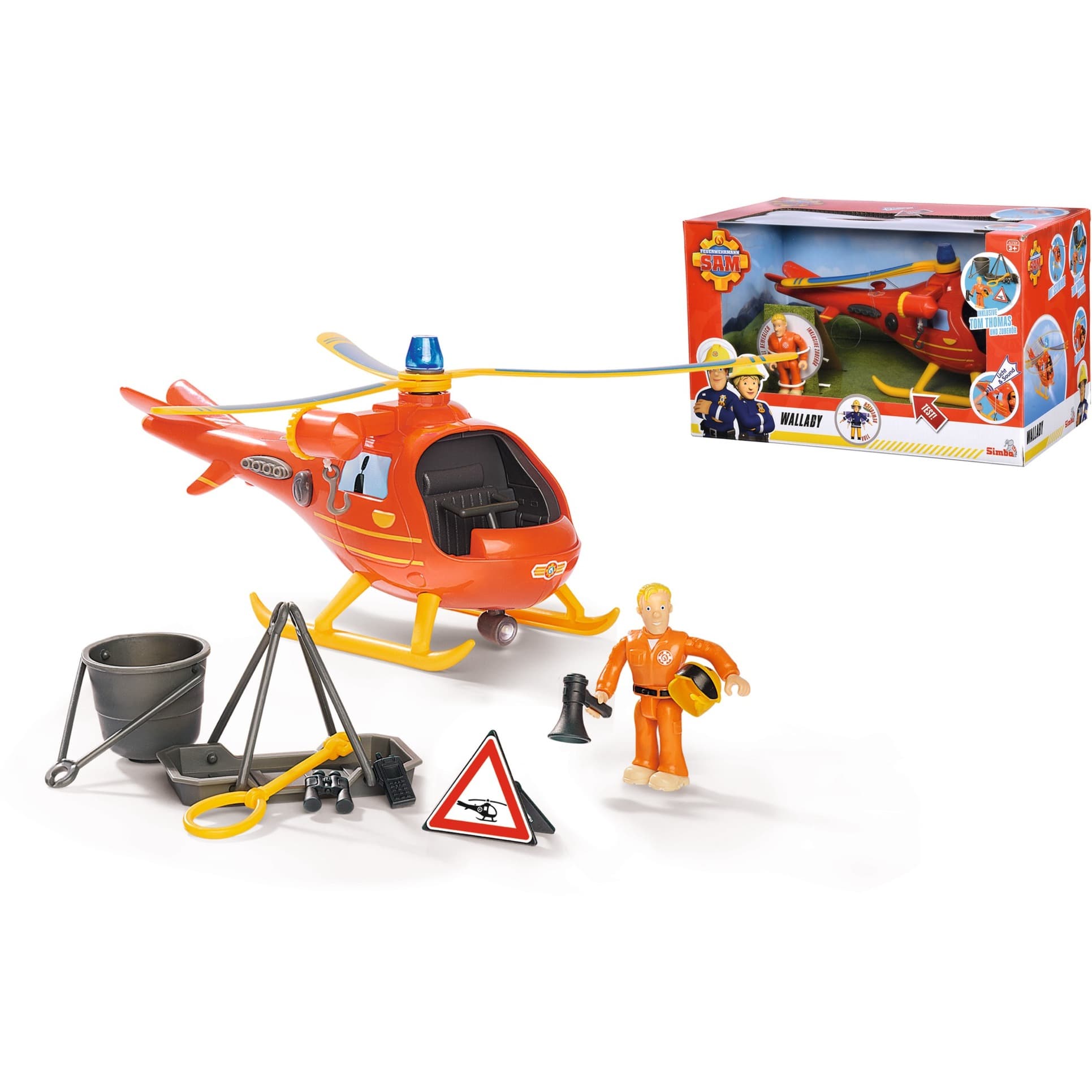 Feuerwehrmann Sam Hubschrauber Wallaby, Spielfahrzeug