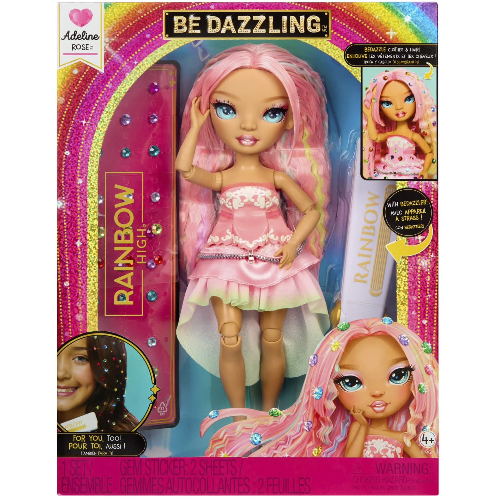 Rainbow High Be Dazzling Fashion Dolls - Adeline Rose, Puppe