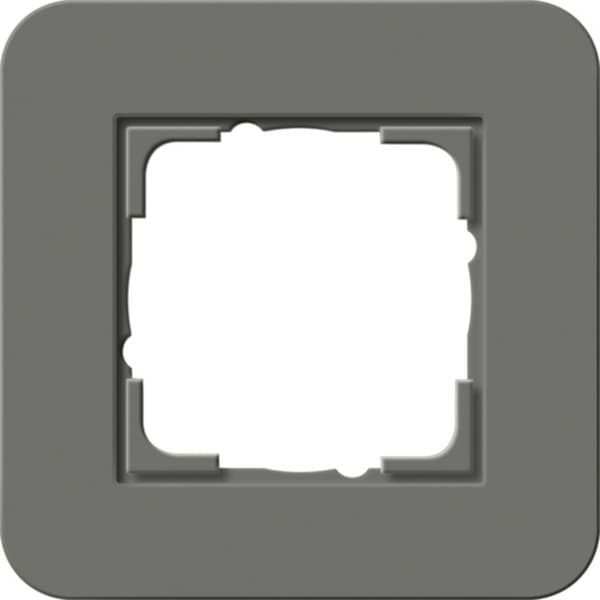 Abdeckrahmen einsfach mit Trägerrahmen Soft-Touch Oberfläche, Abdeckung
