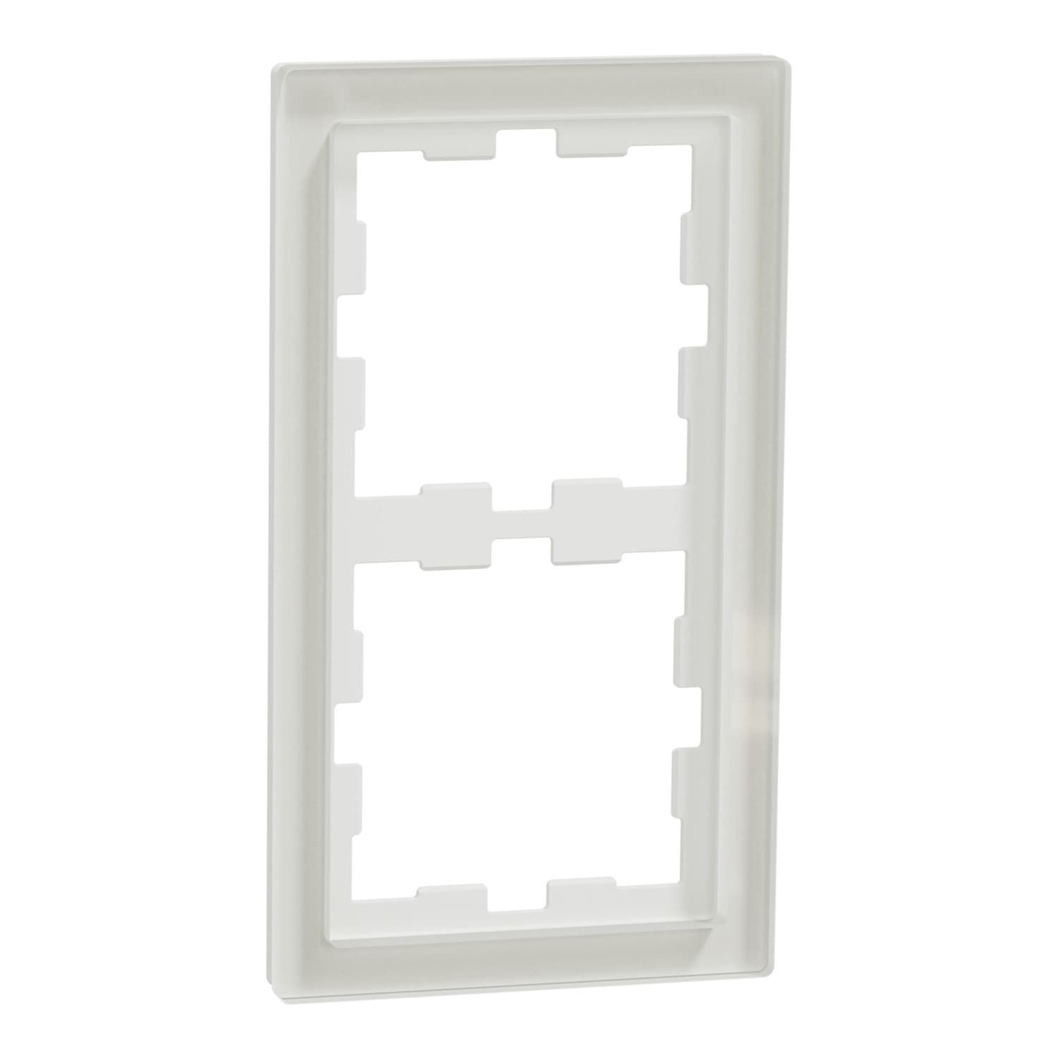 Merten Rahmen 2f.kristallws D-Life Glas MEG4020-6520