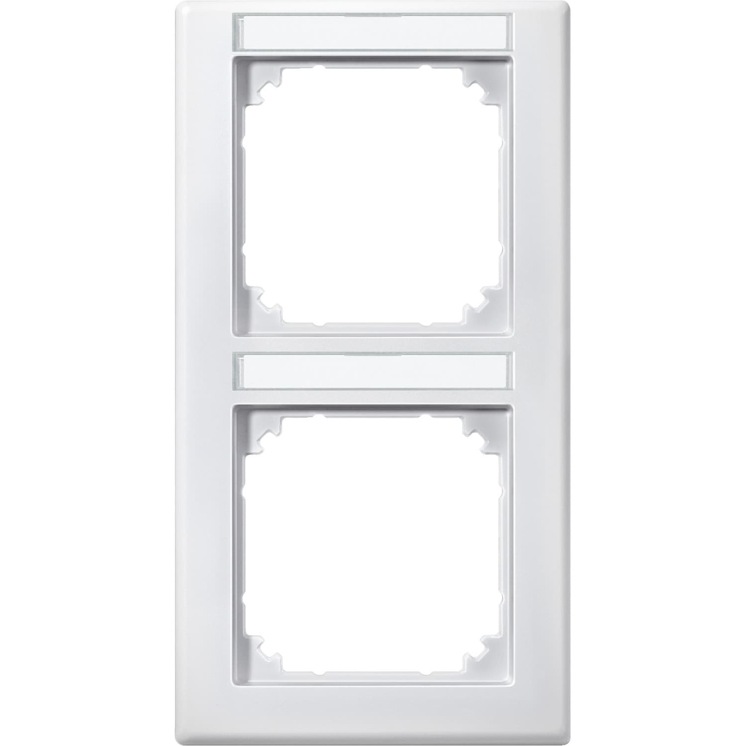 Rahmen 2-fach mit Beschriftungsträger Typ 474219, Abdeckrahmen, M-SMART System M