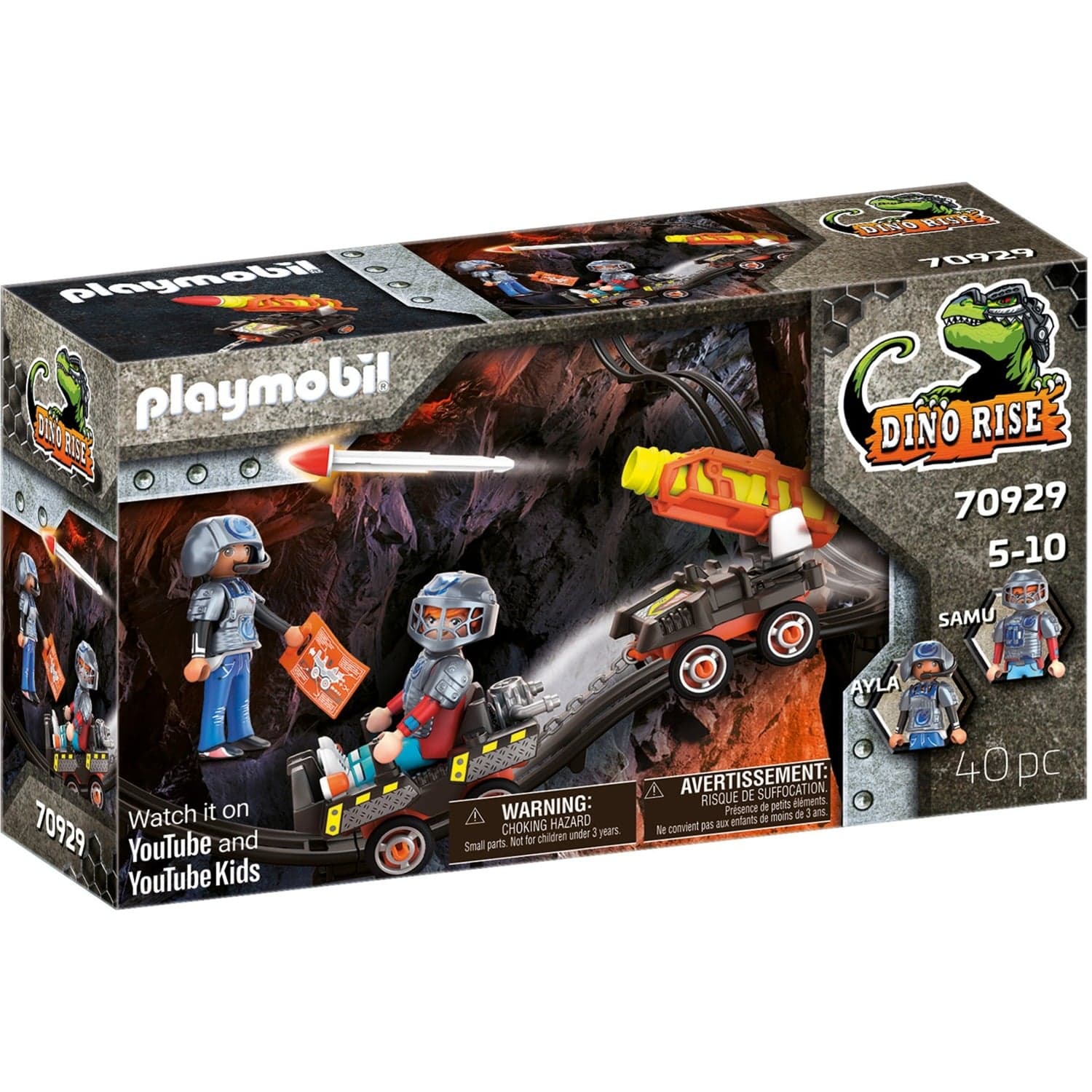 70929 Dino Rise Dino Mine Raketenkart, Konstruktionsspielzeug