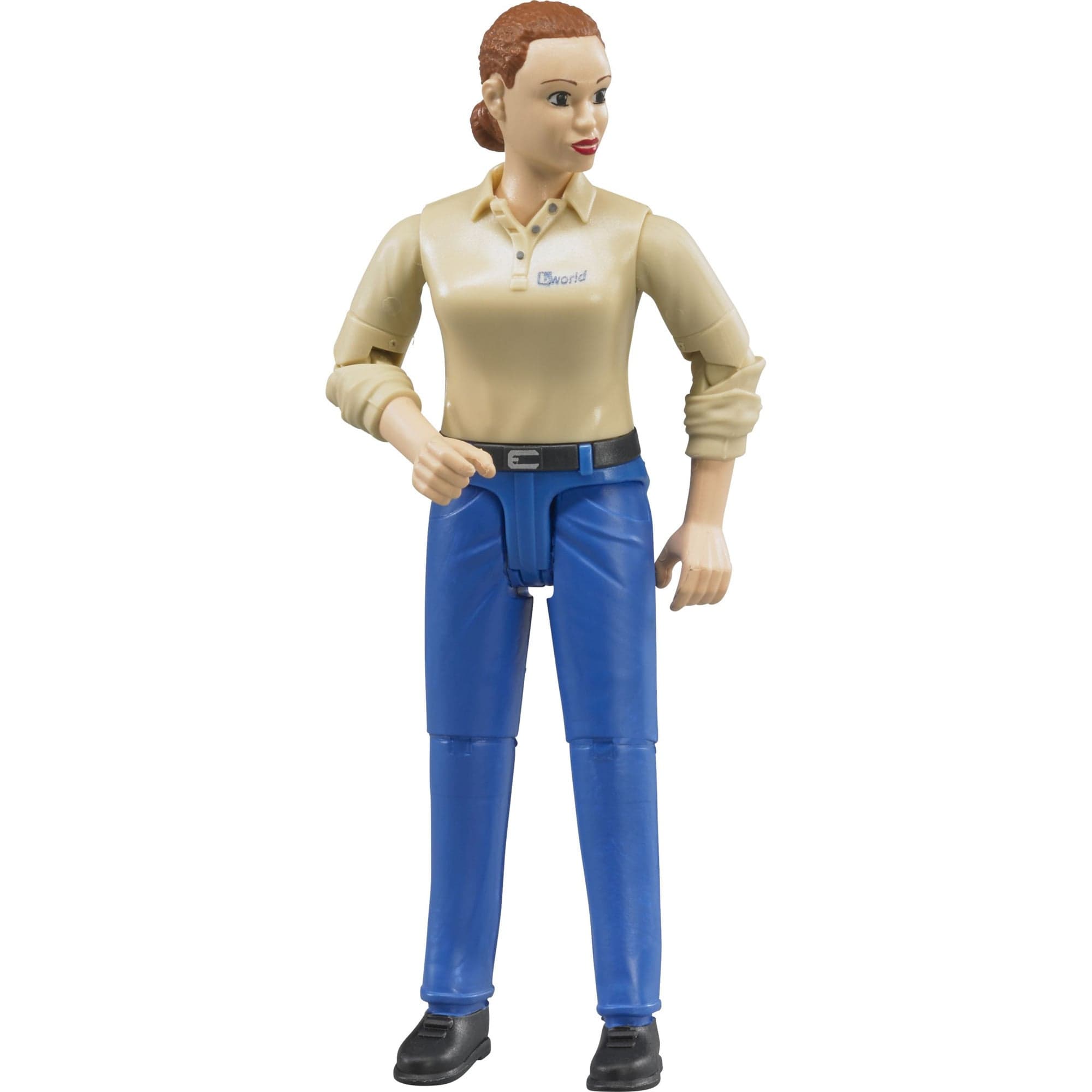 Figur Frau mit heller Haut und Hose, Spielfigur