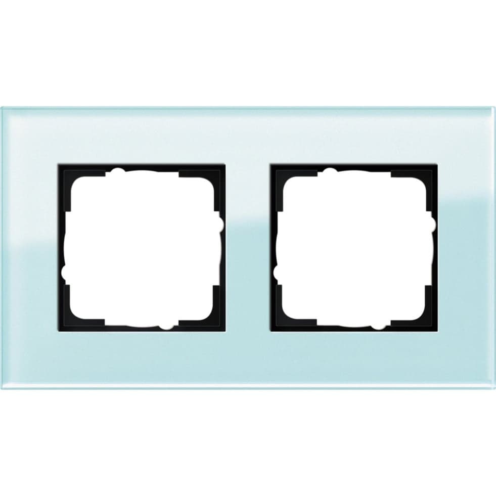 Abdeckrahmen 2-fach Glas Esprit System 55, Unterputzmontage, glänzend, IP21