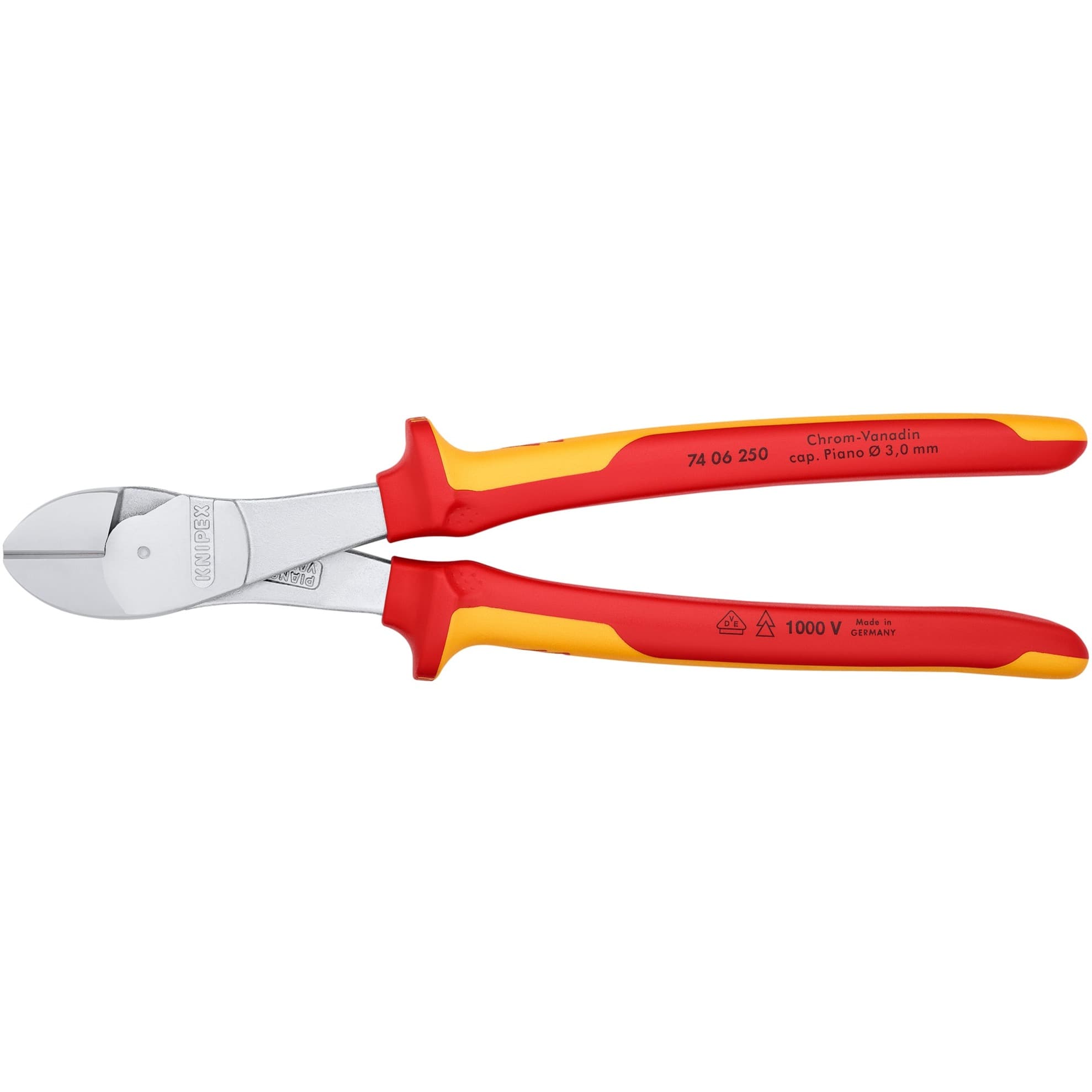 Kraft-Seitenschneider 74 06 250 VDE, Schneid-Zange