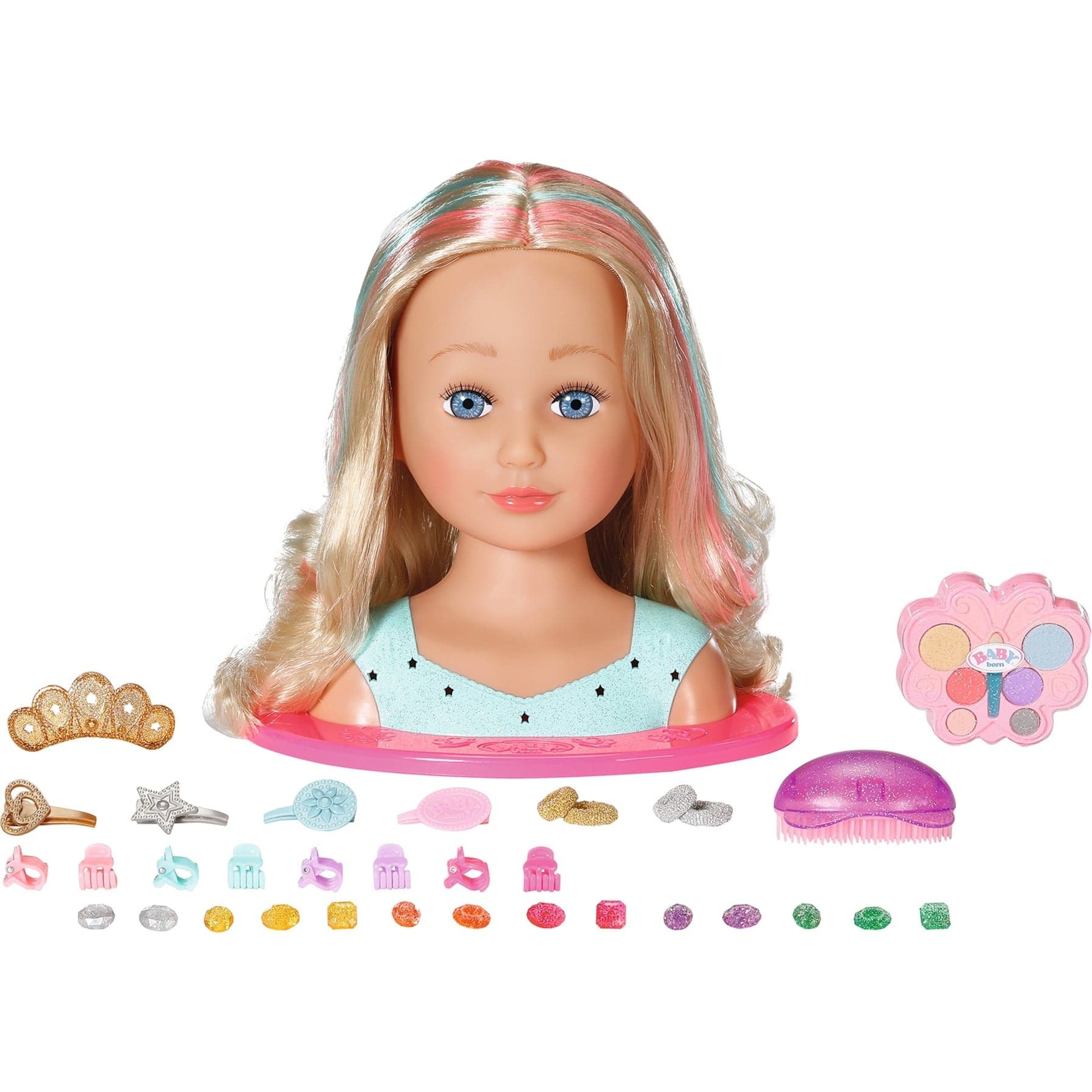 BABY born® Sister Styling Head Princess, Schmink- und Frisierkopf
