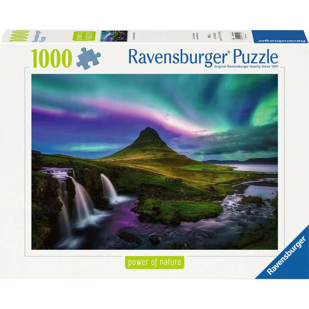 Puzzle Power of Nature - Nordlichter über Kirkjufell