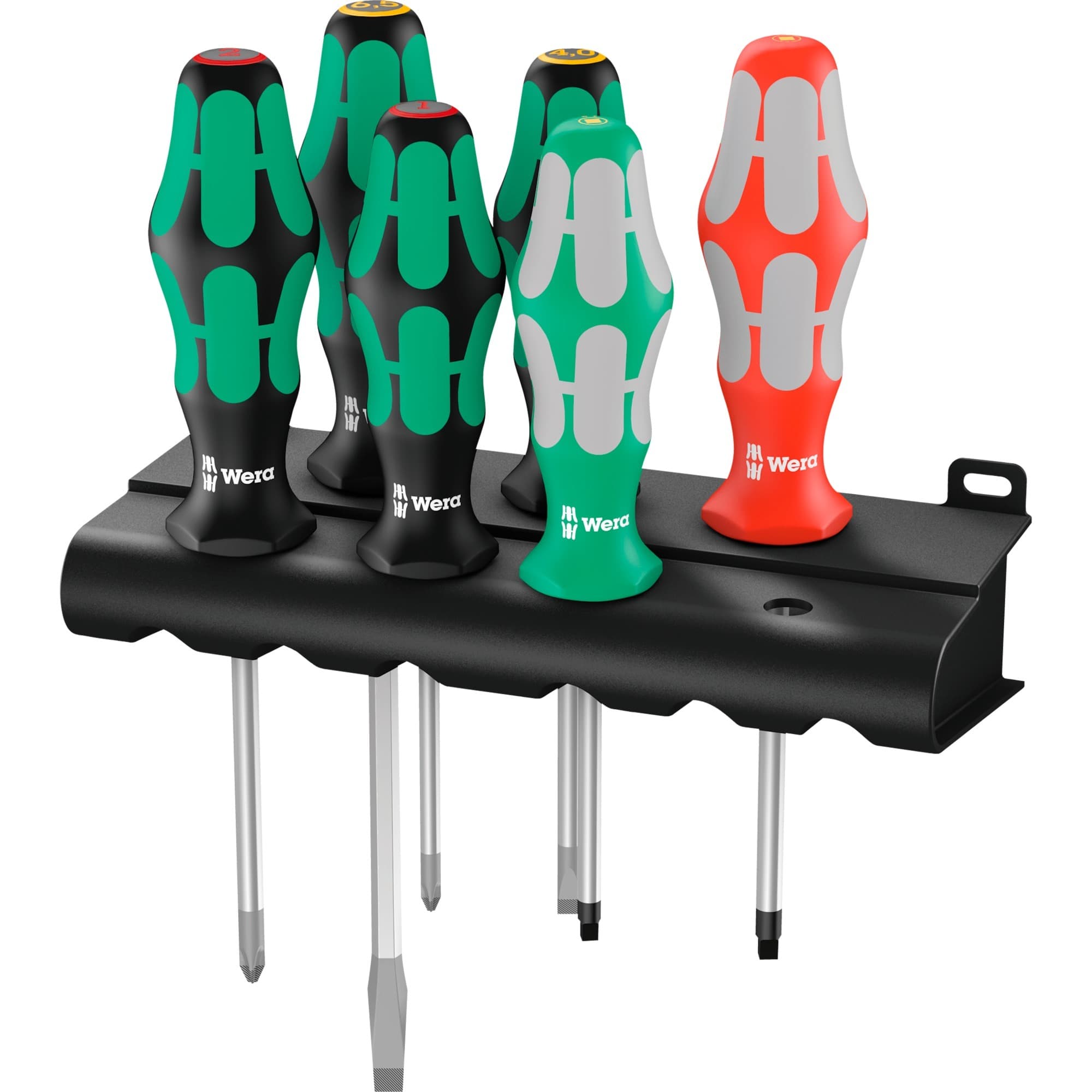 334/368/6 Schraubendrehersatz Kraftform Plus + Rack