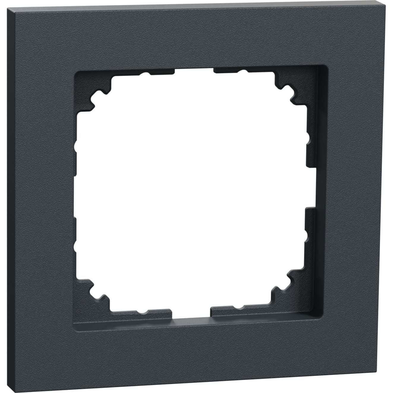 Rahmen einfach aus Thermoplast, matt, Schutzart IP20, Maße 90 x 90 x 12 mm