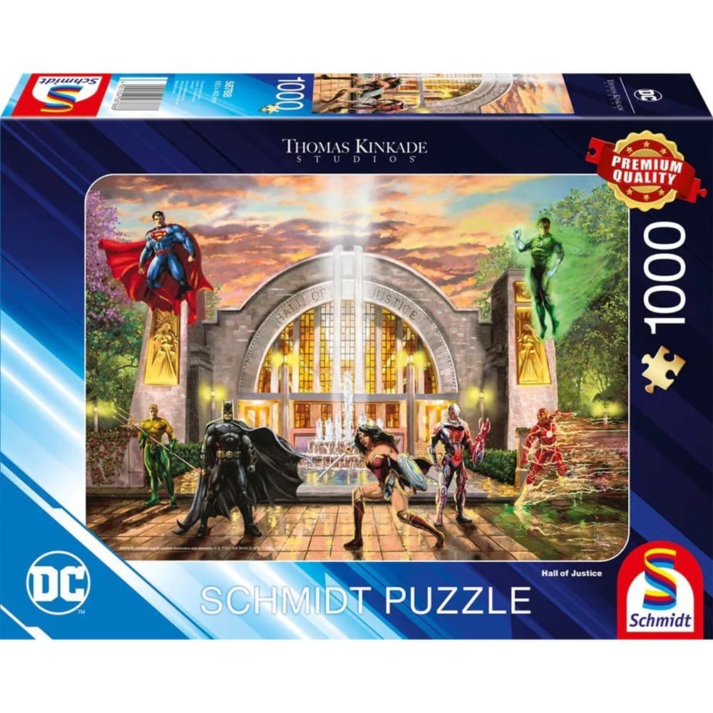 Thomas Kinkade Studios: DC Justice League - Hall Of Justice, Puzzle
