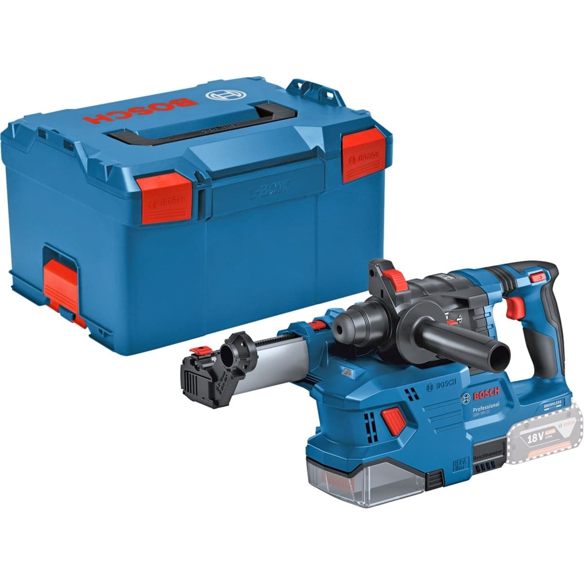 Akku-Bohrhammer GBH 18V-22 Professional solo, 18Volt, mit GDE 18V-12