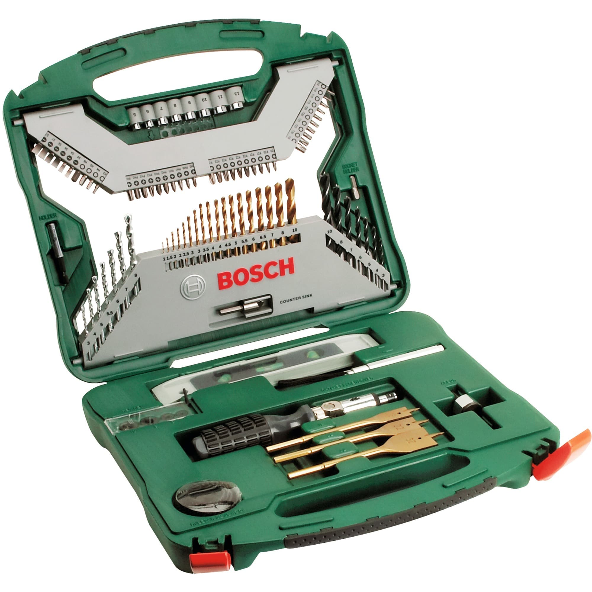 X-Line Titanium Bohrer- und Schrauber-Set, 100-teilig, Bohrer- & Bit-Satz