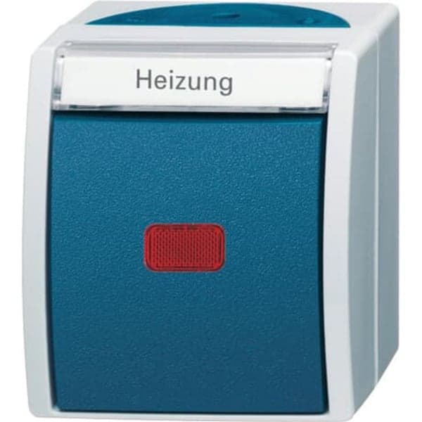 Heizungs-Notschalter AP mit Namensschild 2601/6 SKWNH-53